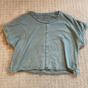 American Eagle Outfitters Green Crop Top